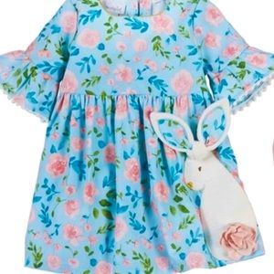 Mud Pie Floral Bunny Dress